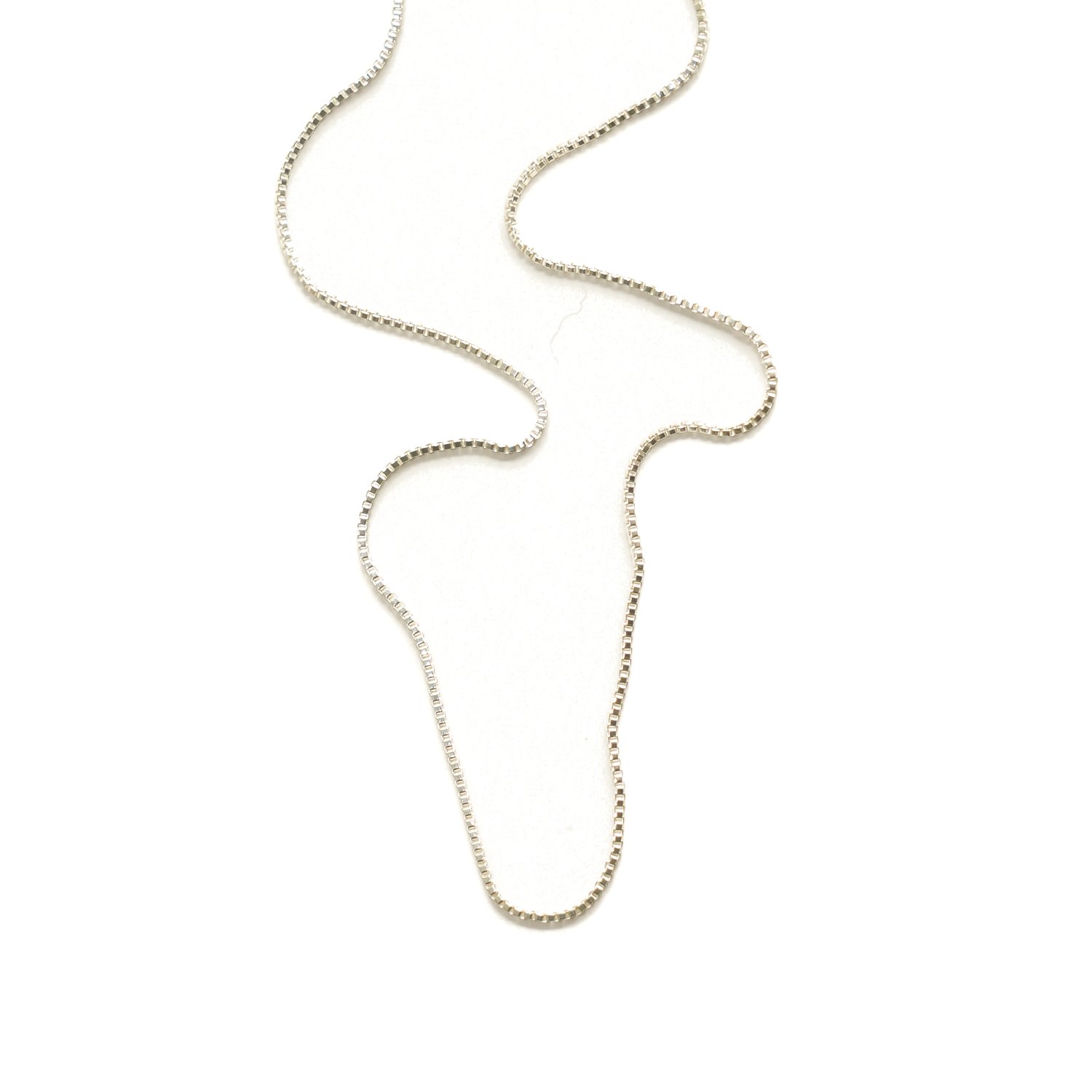 Sterling Silver Baby Box Chain Necklace — Thanks Dad Sterling Silver Baby Box Chain Necklace — Thanks Dad